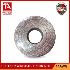 Titanium Audio 14AWG 100m Roll Speaker Wire / Speaker Cable