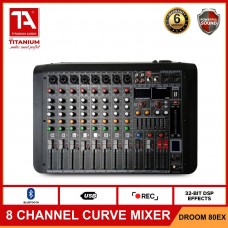 DROOME 80EX 8 Channel Mixer with Bluetooth