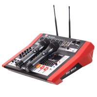RAW 606P 6 CHANNEL POWERED MIXER  W/ UHF AND BLUETOOTH 