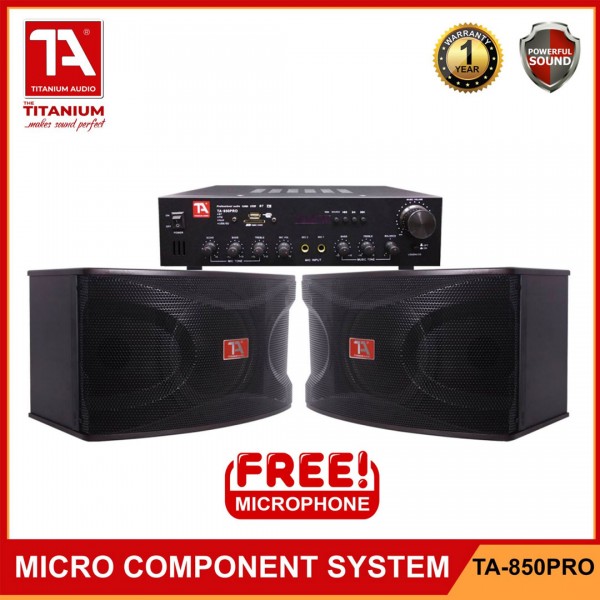 TA 850 PRO  Micro Component Set / with FM, USB, SD Port and Bluetooth Function