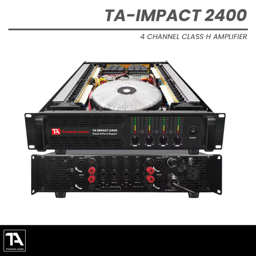 Titanium Audio TA Impact 2400 4-Channel Power Amplifier Class-H