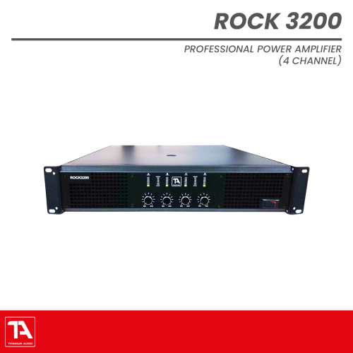 Titanium Audio Rock 3200 | 4-Channel 3200W Class H Amplifier