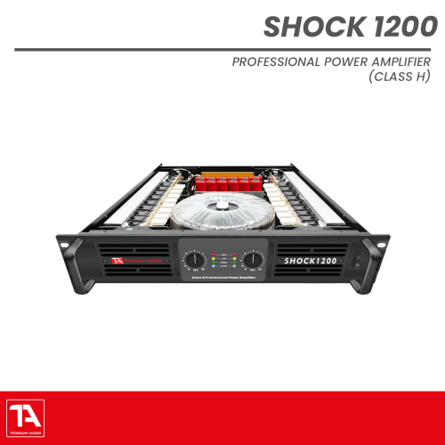 Titanium Audio Shock 1200 | 2400W Ultra-High Power Amplifier