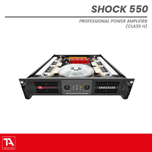 Titanium Audio Shock 550 | 1200W 2-Ohm Stable Power Amplifier
