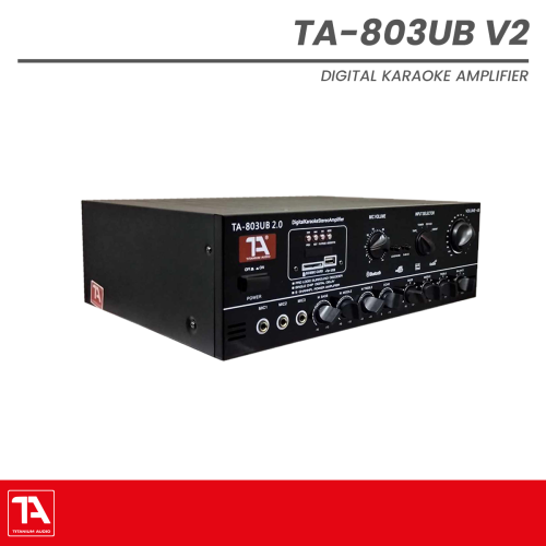 Titanium Audio TA 803UB V2 | 1200W Karaoke Amplifier with Bluetooth