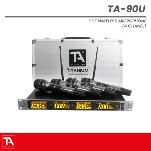 Titanium Audio TA-90U 4-Channel UHF Wireless Microphone System