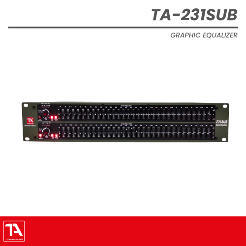 Titanium Audio TA 231-SUB Dual 31-Band Graphic Equalizer