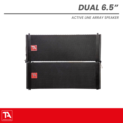 Titanium Audio TA Classic Dual 6.5" Active Line Array | FIR Technology & NEO Drivers
