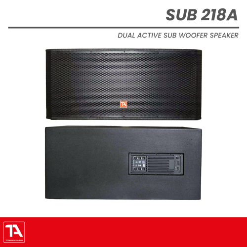 Titanium Audio Sub 218A | Dual 18" 4000W Active Wooden Subwoofer