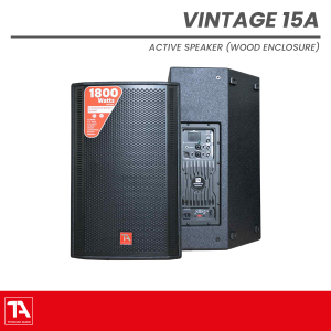 Titanium Audio Vintage 15A | 15" 1800W Active Wooden Speaker with TWS Titanium Audio Vintage 15A | 15" 1800W Active Wooden Speaker with TWS