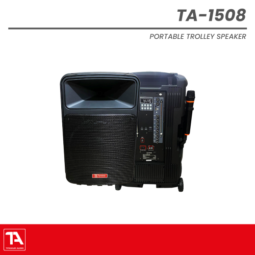 Titanium Audio TA 1508 Plus | 15" 5000W Portable Trolley Speaker