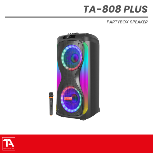 Titanium Audio TA 808 Plus | Dual 8" 5000W Rechargeable Party Speaker