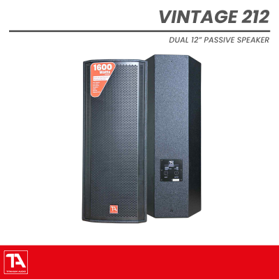 Titanium Audio Vintage 212 | Dual 12" 1600W Passive Wooden PA Speaker