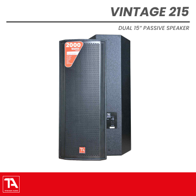 Titanium Audio Vintage 215 | Dual 15" 2000W Passive Wooden PA Speaker