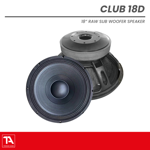 Titanium Audio Club 18D | 18-Inch 3000W Ultra-Power Subwoofer