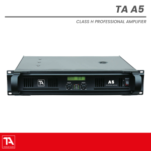 Titanium Audio A5 | 2000W Professional Class H Power Amplifier
