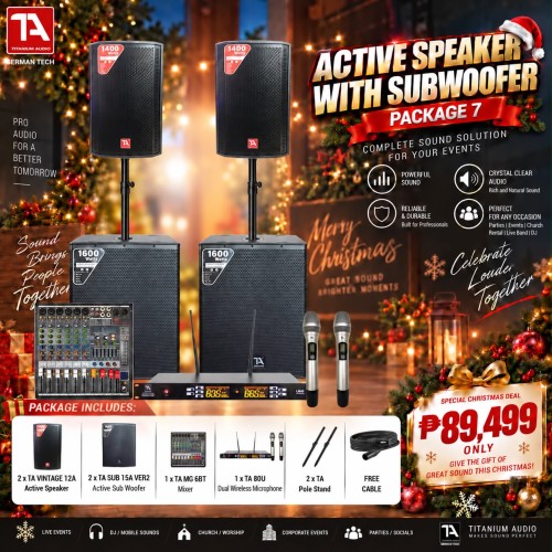 Active With Sub 7 – TA Vintage 12A Dual Subwoofer Package