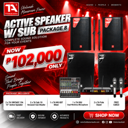 Active With Sub 8 – TA Vintage 15A Dual Subwoofer Package Active With Sub 8 – TA Vintage 15A Dual Subwoofer Package