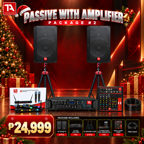 Passive Speaker with Amplifier 2 – TA Stage 15 Sound System Package