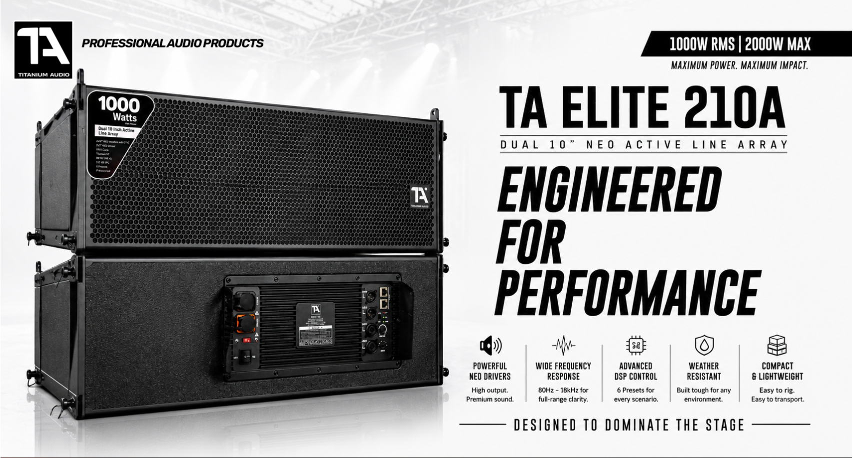 TA Elite 210A Active Line Array