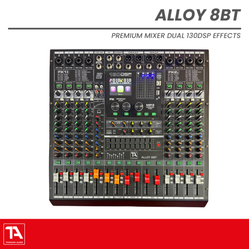 Alloy 8BT Professional Audio Mixer