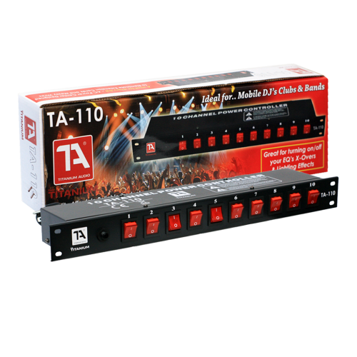 Titanium Audio TA110 | 10-Channel Rackmount Power Switch